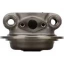 3536591 HX83 turbocharger bearing housing front view with cast metal body