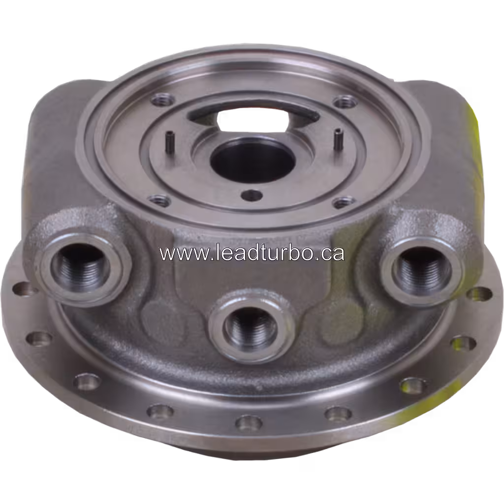 Top view of 3536591 bearing housing showing central opening and raised boss