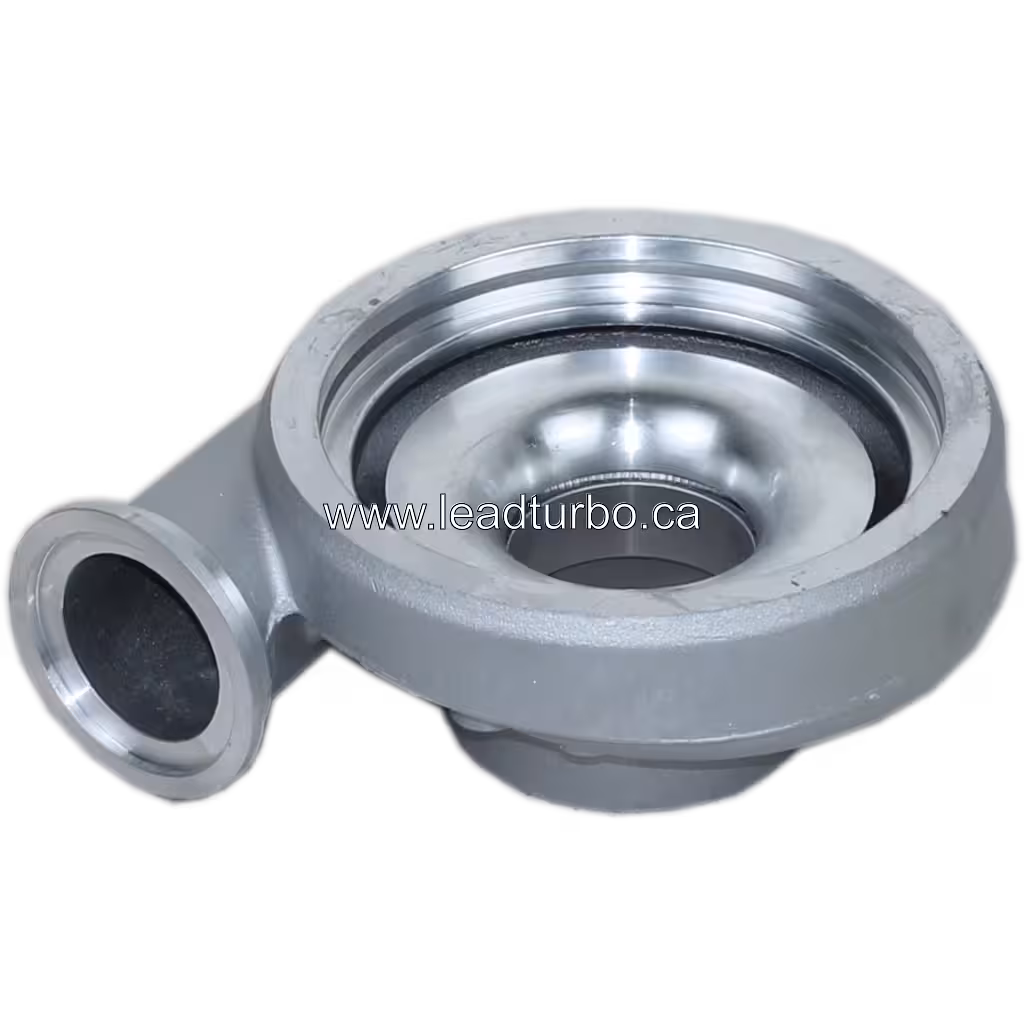 3590300-2 compressor housing bottom view with side port and mounting tab
