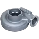 J96 compressor housing top view showing machined central opening