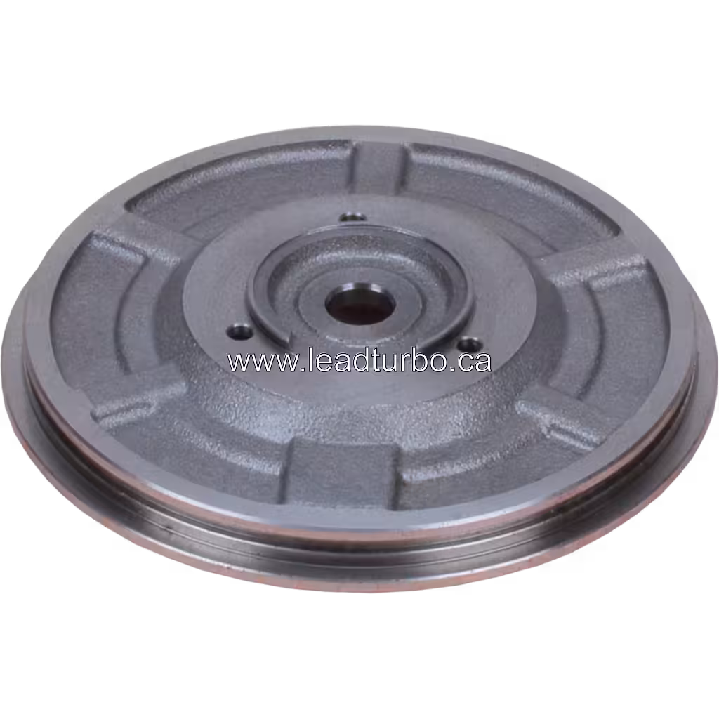 FOR 4033370 BP back plate bottom view with cast ribs and copper edge