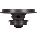 4038184 HX52 turbocharger bearing housing front view showing central shaft opening