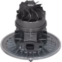 447450-0008 turbo core bottom view showing compressor wheel