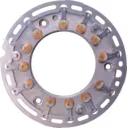 Bottom view of 454191-0008 NRA nozzle ring assembly