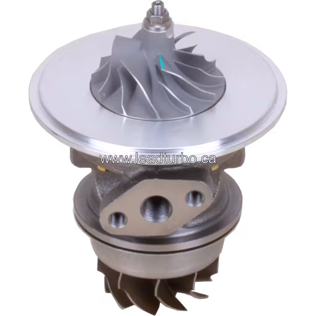 TB0392 turbocharger core top 45-degree view with central housing