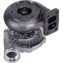 466588-5003 turbocharger bottom view with radial cooling fins and hex-head fasteners