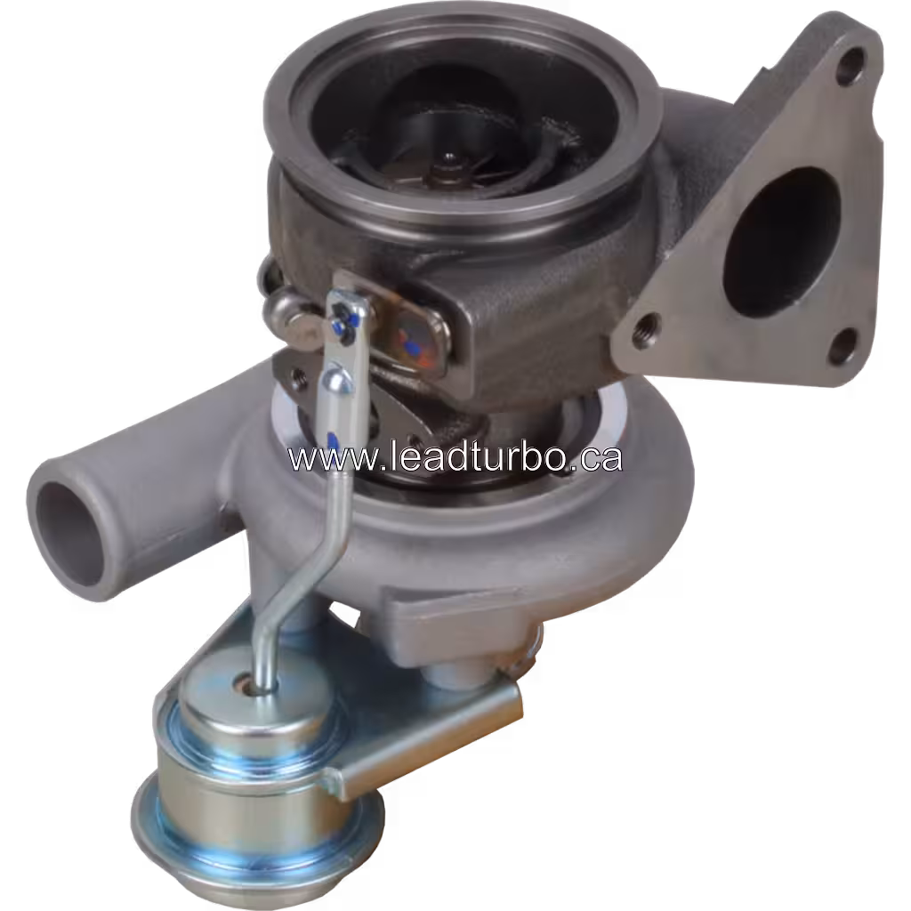 TD03 turbocharger actuator and exhaust housing detail