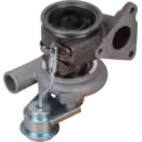 TD03 turbocharger actuator and exhaust housing detail