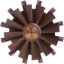 Roue de turbine 49187-01010 TW vue de dessus