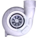 6505-65-5091 KTR110L-584E Turbocharger front view for Komatsu PC750-7