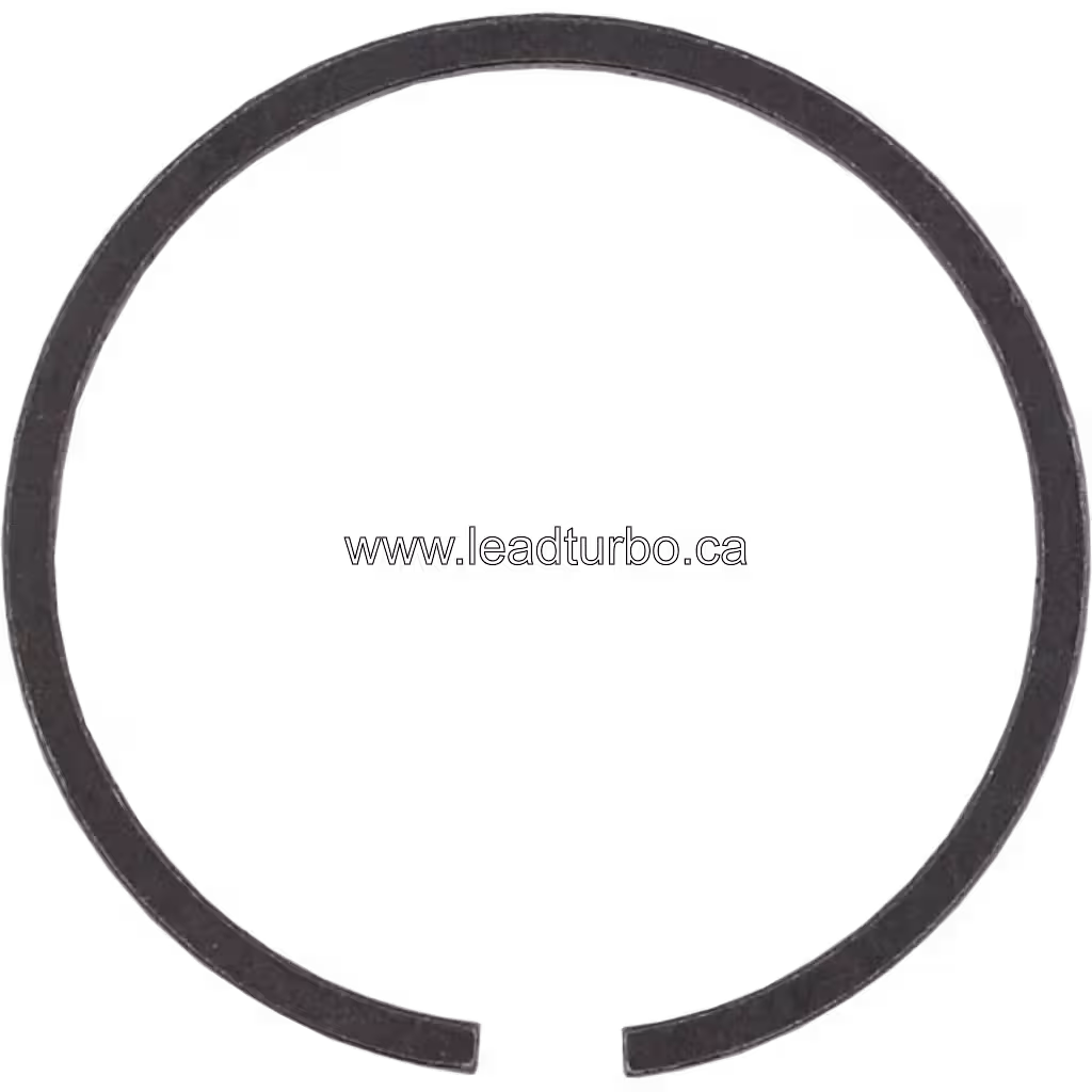 Top-down view of aftermarket turbo piston ring
