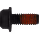 Boulon hexagonal noir à large collerette pour turbocompresseur J96