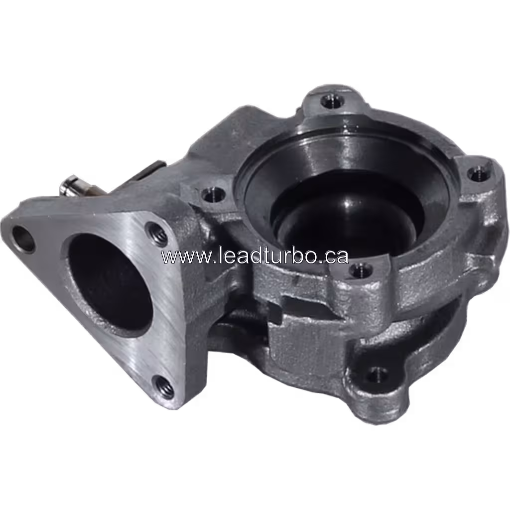 Vue du carter turbine turbocompresseur diesel