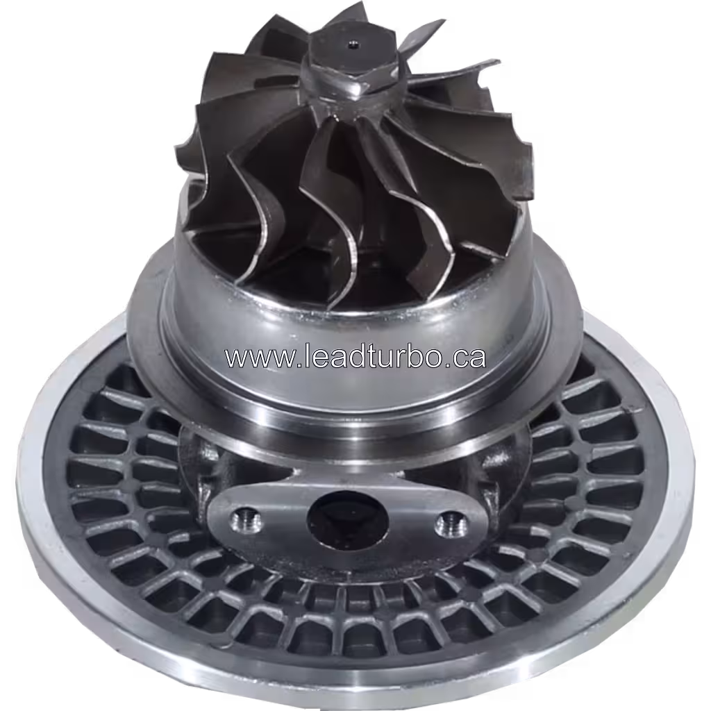 Vue du dessous du core 441398-0030 avec roue turbine et ailettes de refroidissement