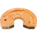 Close-up of turbocharger thrust bearing component