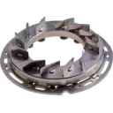 Turbocharger nozzle ring assembly close-up view