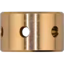 Palier de journal HE431V cylindrique en métal doré avec trous radiaux
