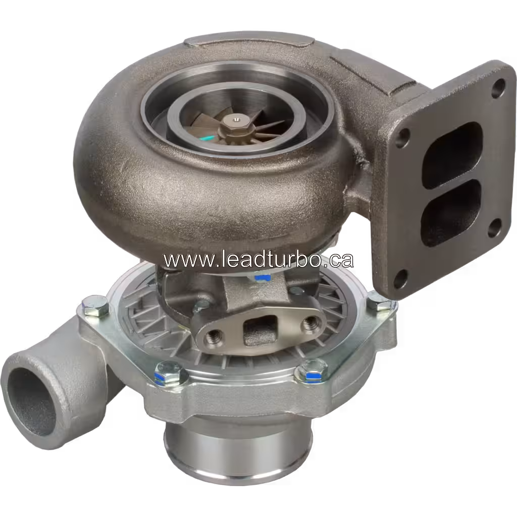 RE26120 TA3401 Turbocharger Replacement for John Deere 6359T bottom 45 degree view