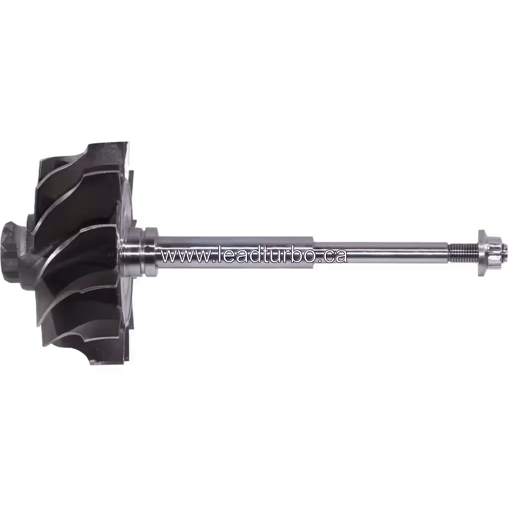 Roue de turbine FOR 3534355 TW avec aubes radiales et arbre métallique