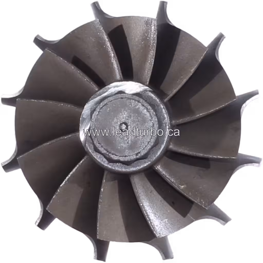 Vue de dessus de la roue de turbine HX50W pour IVECO 8460 41