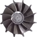 Vue de dessus de la roue de turbine HX50W pour IVECO 8460 41