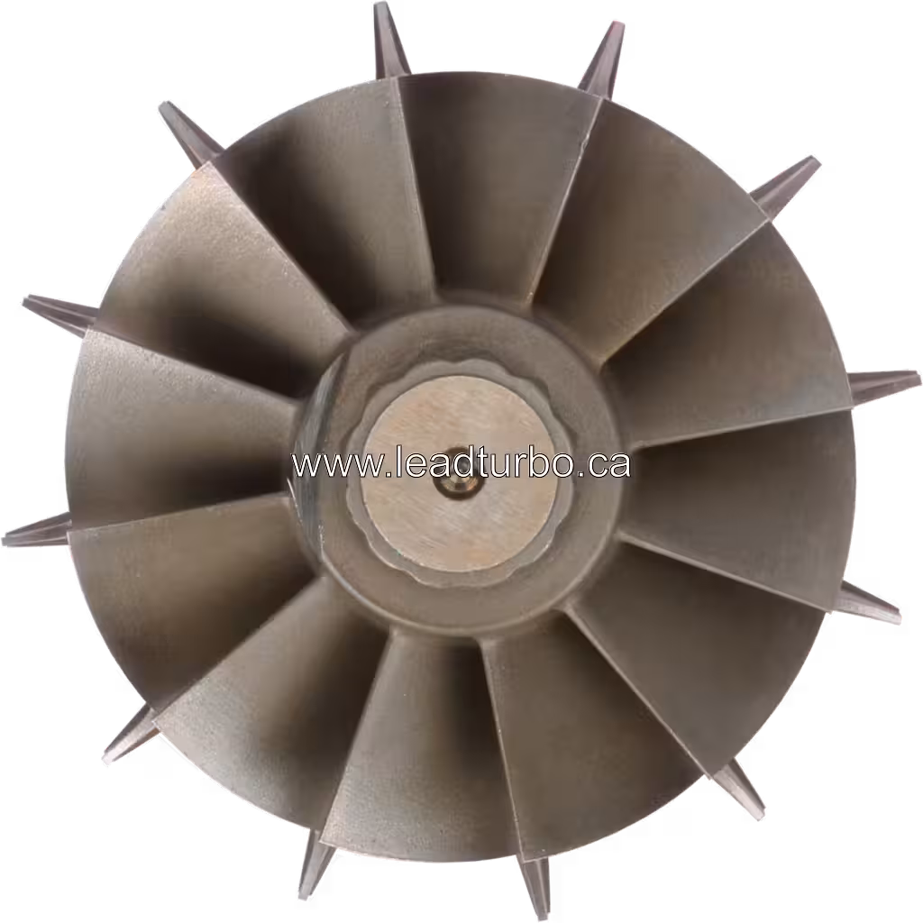 Vue de dessus de la roue de turbine radiale 4030893 TW avec 12 aubes