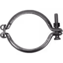 Turbocharger V-band fastener with single bolt mechanism