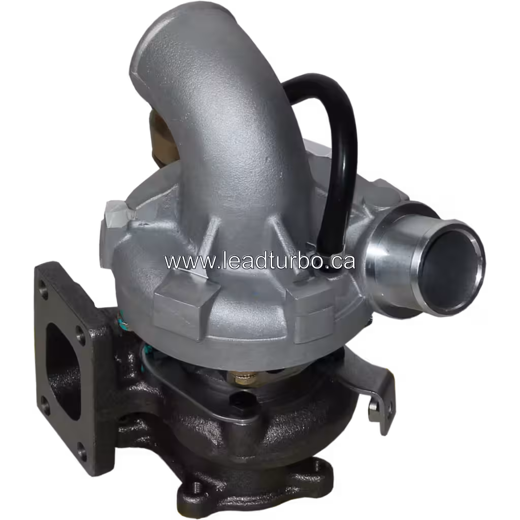 Vue de dessus du turbocompresseur 14411-1W402 avec sortie compresseur V-band