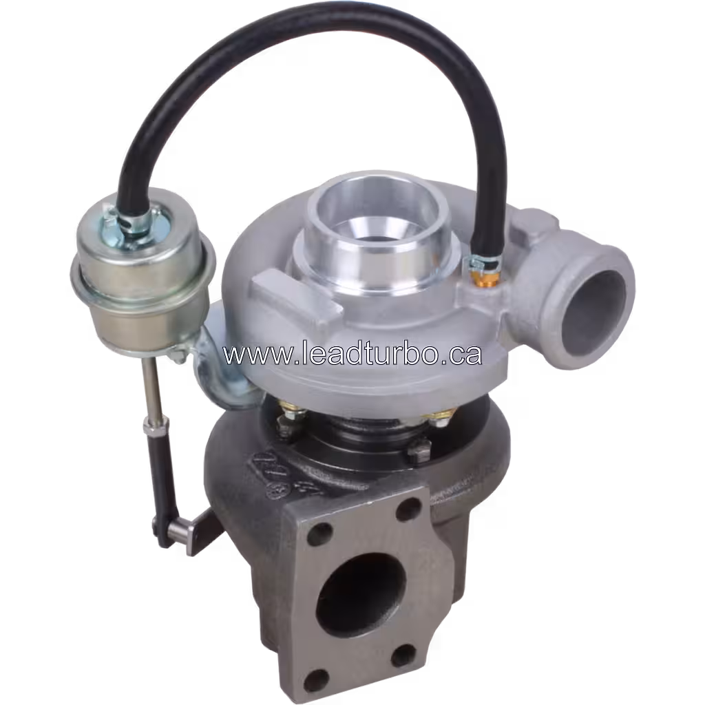 Turbocompresseur 2674A095 Perkins T4 40 4L vue de dessus à 45 degrés