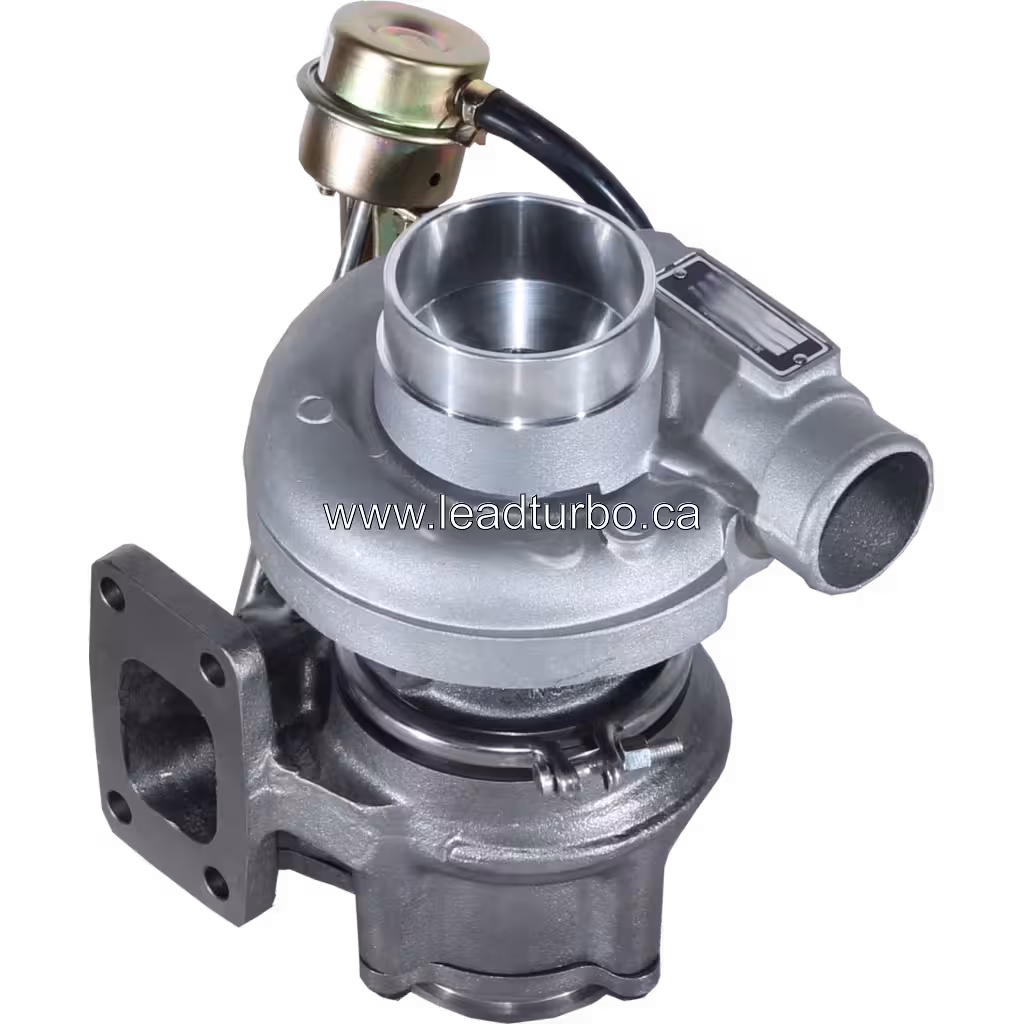 Turbocompresseur 3802798 avec bride d'échappement carrée et ports compresseur ronds