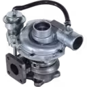 Vue du turbocompresseur Isuzu 4JB1T avec actionneur de soupape de décharge intégré