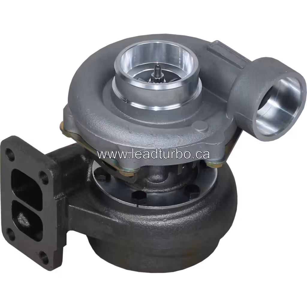 Turbocompresseur AR100241 TO4B87 pour John Deere 6466 45 degree view