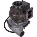 Turbocompresseur JM0013 vue de dessous 45 degrés avec actionneur à câble