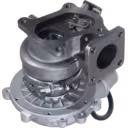 Turbocompresseur Mazda B2500 vue de bas montrant le logement turbine