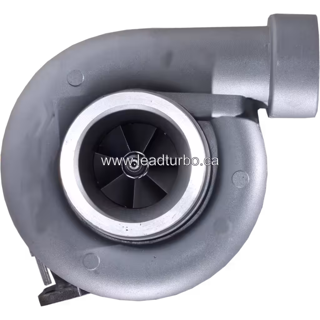 0070966999 S400 turbocharger front view showing silver compressor housing and impeller