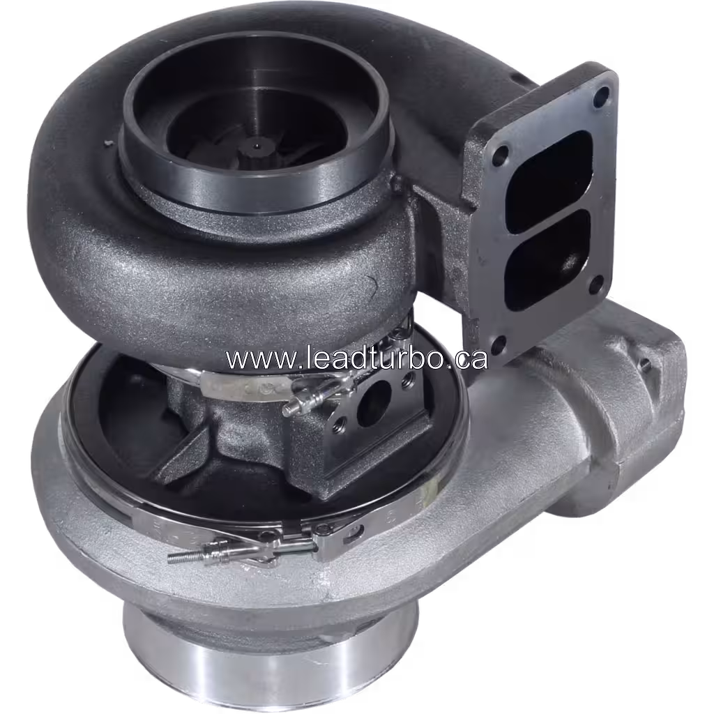 Machined compressor inlet view of S4DS006 industrial turbocharger