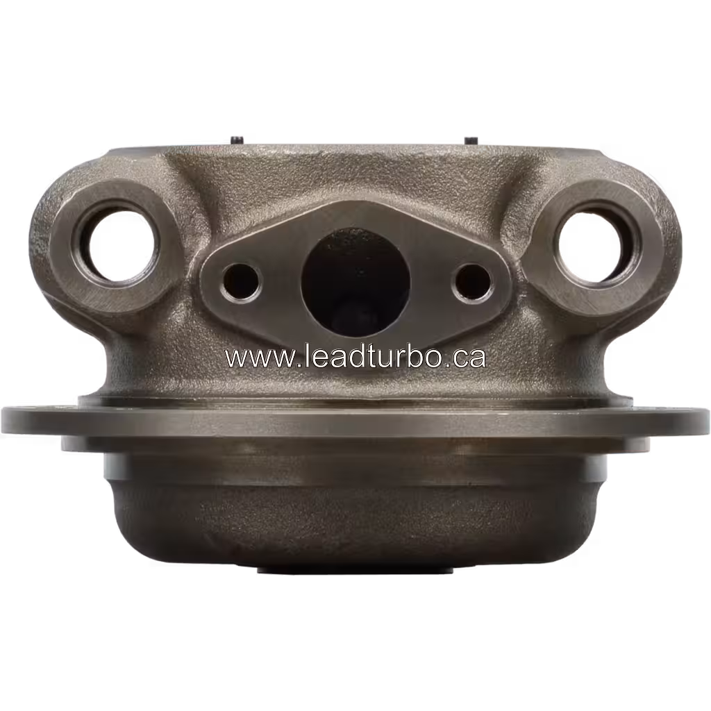 Front view of FOR 2838541 BH HX83 turbocharger bearing housing