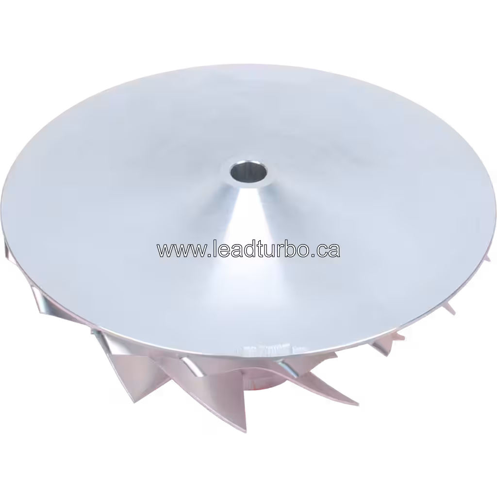 2842883 compressor wheel bottom view with flat backplate and central bore