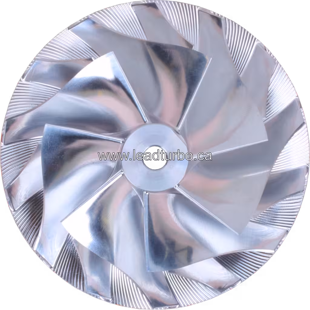 Front view of 2843562 Cummins ISX compressor wheel