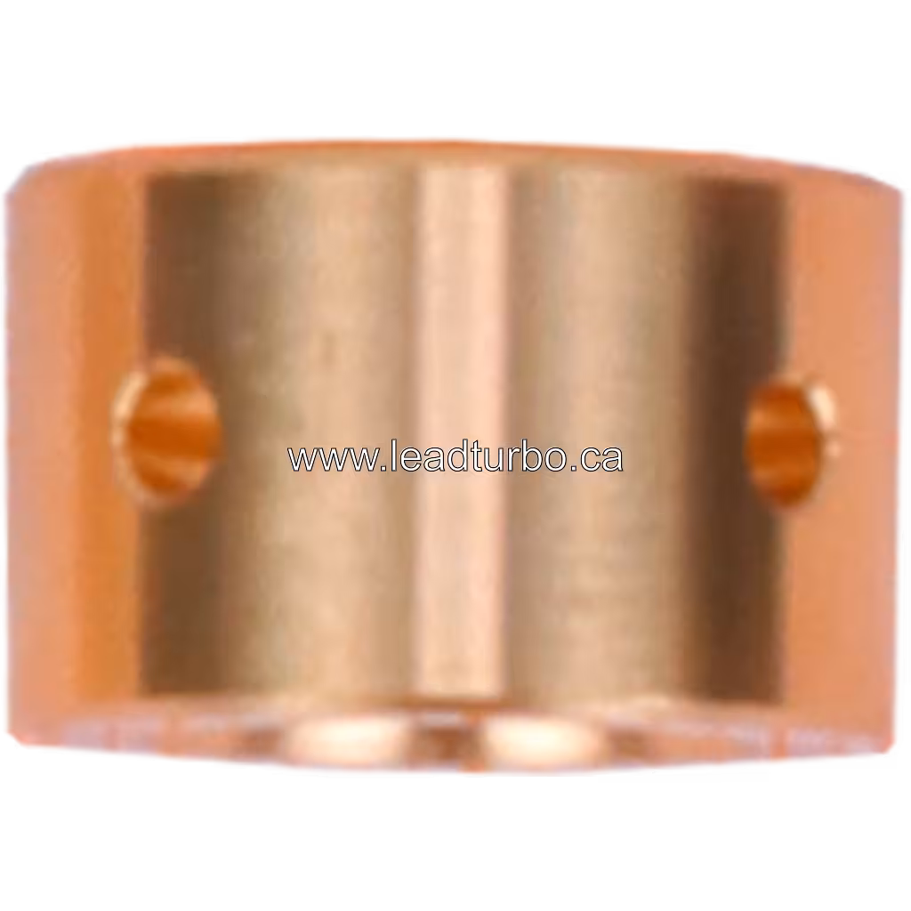 312758 S1B journal bearing front view, copper-colored cylindrical shape with central bore