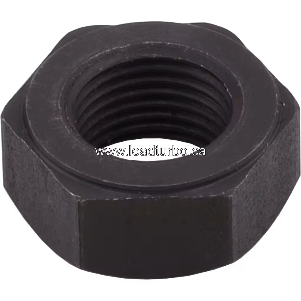 Shaft Nut 3519535 HX80 vue de dessus à 45 degrés, finition argentée