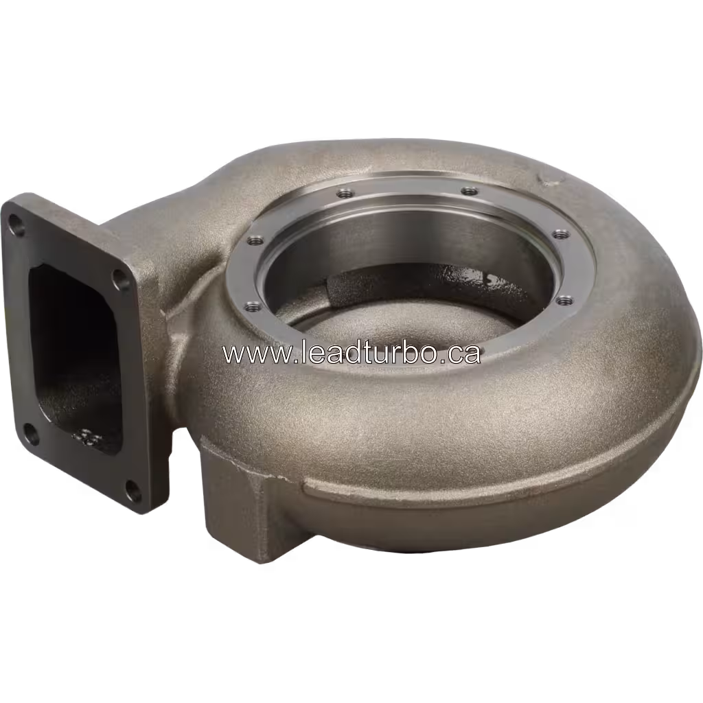 3522914A turbine housing bottom view with machined central bore