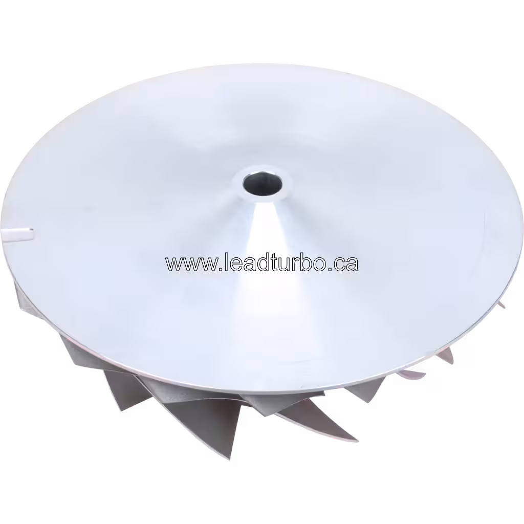 3593926 HX82 Compressor Wheel for Cummins QSK78 Turbocharger bottom 45 degree view