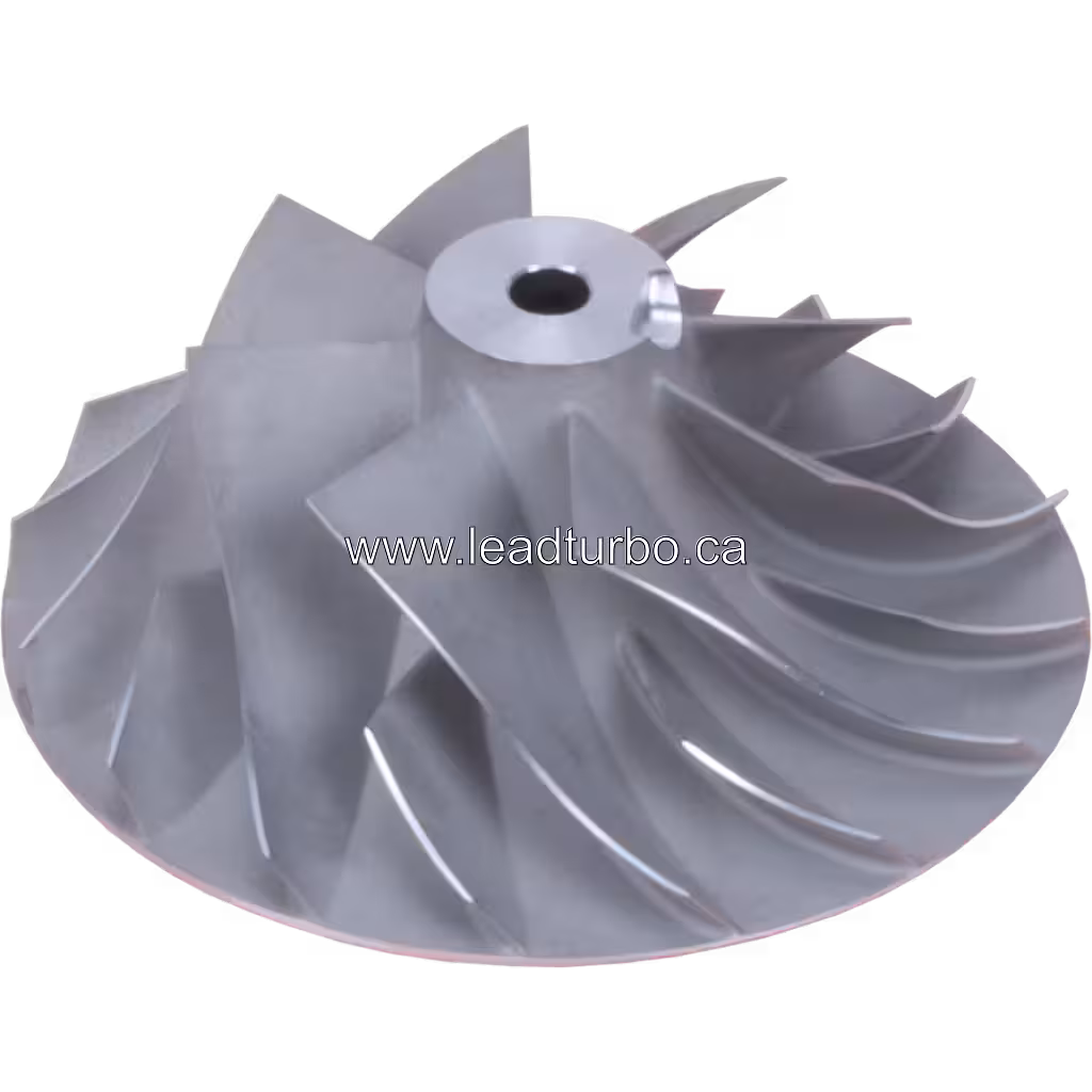 3593926 HX82 Compressor Wheel for Cummins QSK78 Turbocharger 45 degree view