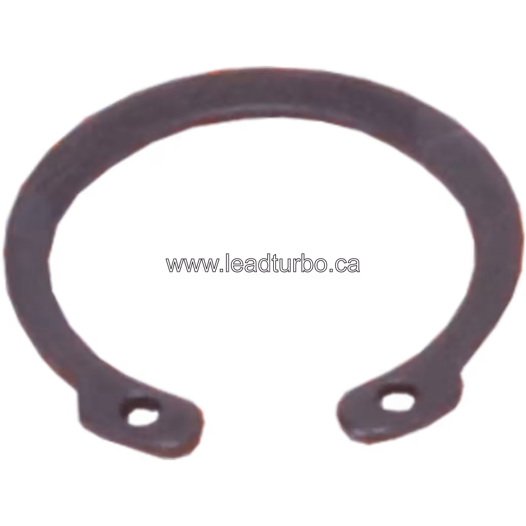 C-shaped metal retaining ring with mounting tabs