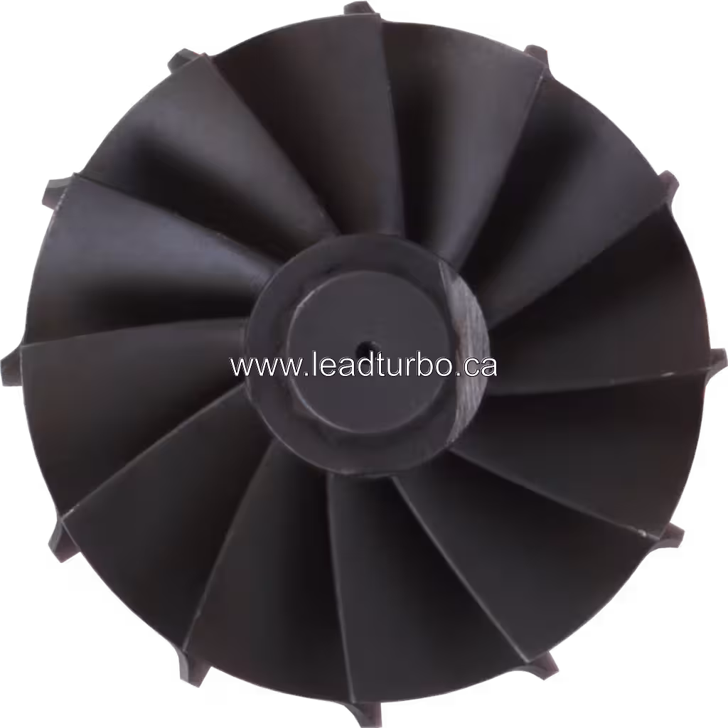 4027027 TW turbine wheel top view showing blade arrangement