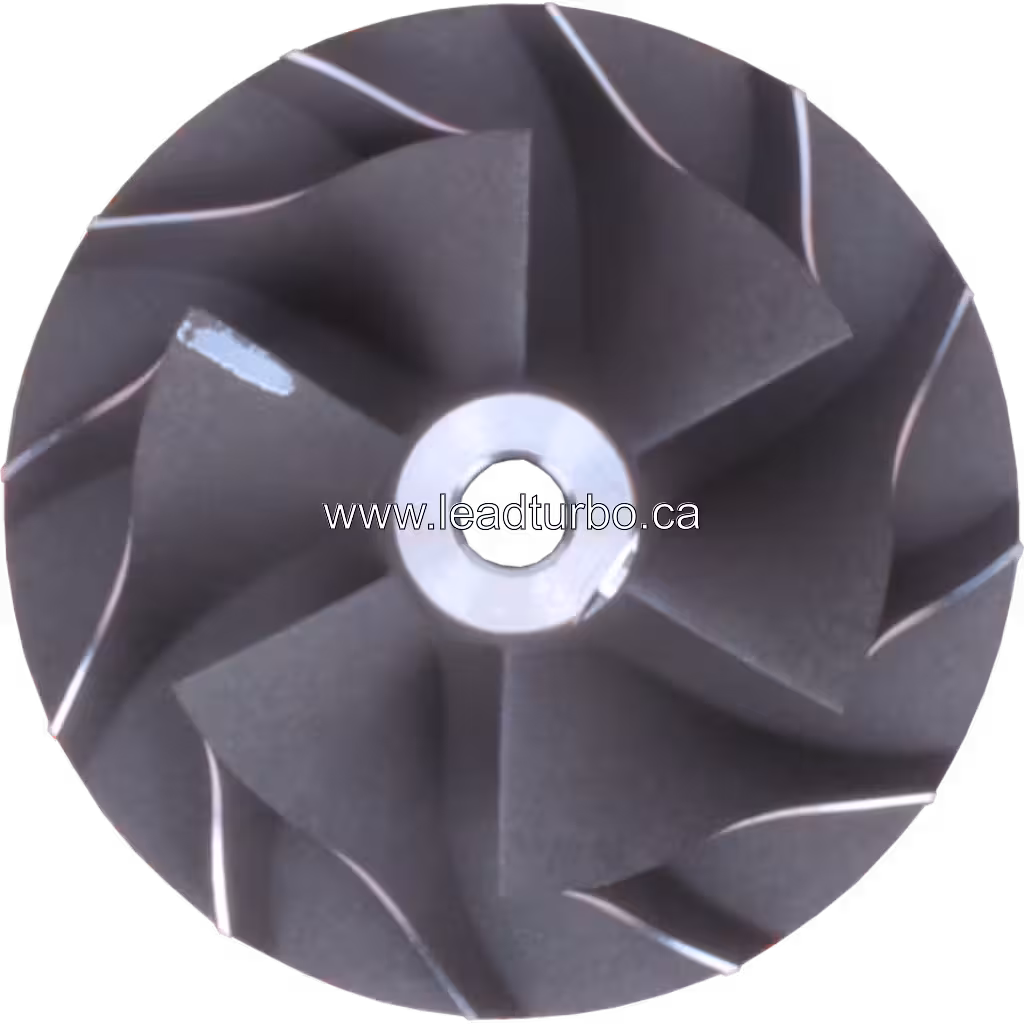 J96 turbocharger compressor wheel radial blade design