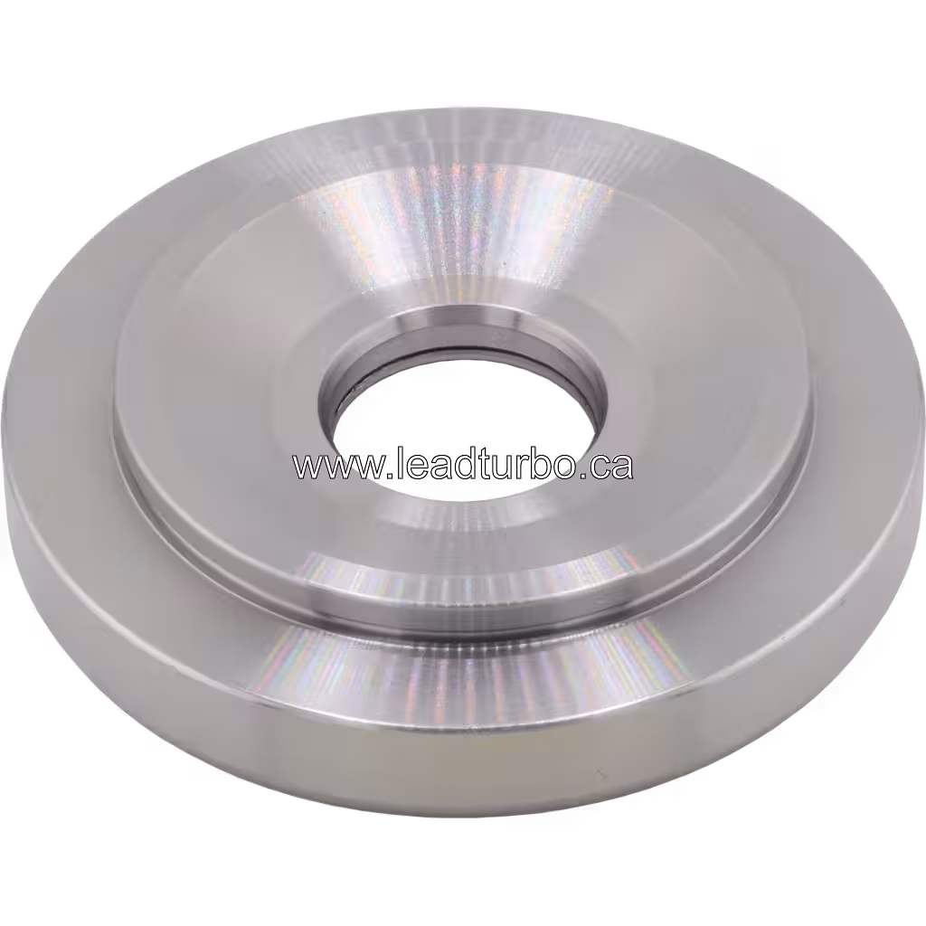 Metallic circular disc with central bore for Perkins 4006T turbo