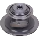 Angled view of 49187-01010 BH-U bearing housing mounting tabs