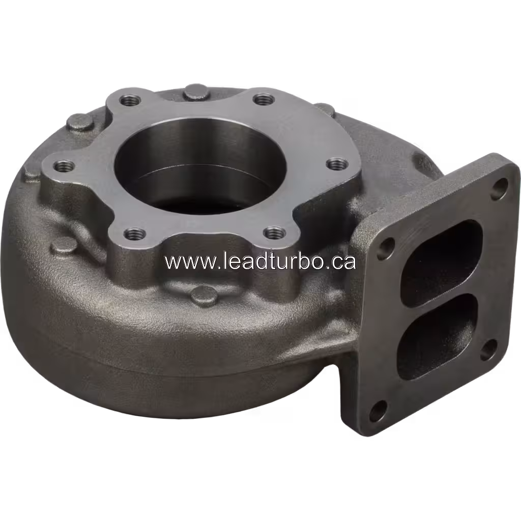 K31-3775XXCKB 20 20 turbine housing top view with exhaust flange
